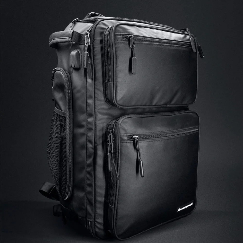 Black Versatile Travel Backpack - Picture 1 of 8
